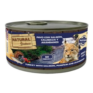 Natural Greatness katėms su lašiša, kalakutiena ir moliūgu 185 g